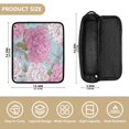 thumbnail image 4 of Hair Tool Organizer Bag with Heat Resistant Mat Removable Travel Storage Case for Hot Air Brushes Curling Irons Pink Peony Pattern, 4 of 8