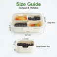 thumbnail image 6 of LYLHZRMDGC 4 Compartment Snack Containers, Divided Serving Tray with Lid, Portable Snack Box Container, Snack Tray with Lid, 6 of 8