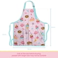 thumbnail image 3 of Juego de delantal y gorro de chef SANDJEST para niñas con bolsillo, 3 of 8