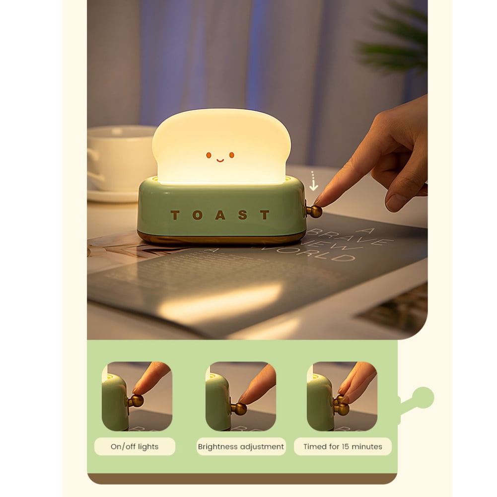 Night Light for Kids, Silicone Sensor Pat Light, Bear Lamp Cute Lamp, Silicone Dimmable Nursery Nightlight, Bedroom Home Decoration Bedside Lamp for Breastfeeding