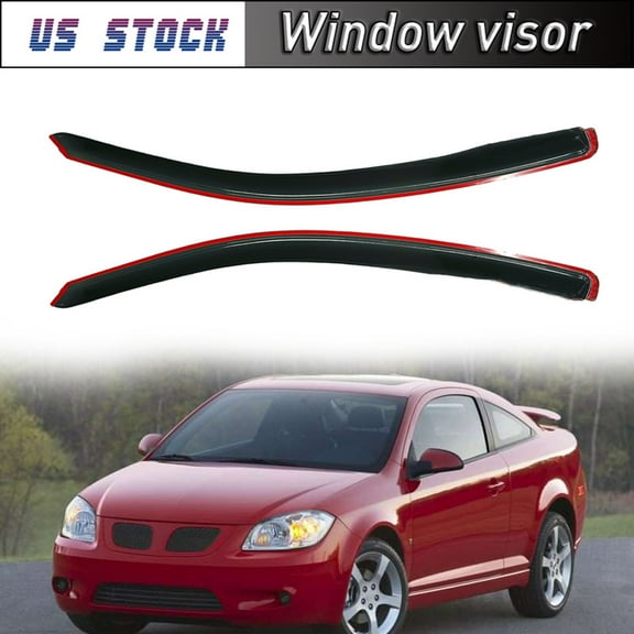 Possbay Window Visors Fits Chevy Cobalt 2 Door 2005-2010 Vent Sun Rain Guards Deflector