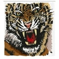 thumbnail image 3 of Ambesonne Tiger Shower Curtain, Angry Eyes Sketch Art, 69"Wx75"L, Multicolor, 3 of 3