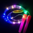 thumbnail image 3 of Cuerda Para Saltar Brillante, 3 Modos De Iluminación Cuerda Para Saltar Intermitente Color Aleatorio Cuerda Para Saltar Que Brilla En La Oscuridad Cuerda Para Saltar LED Ajustable, 3 of 8