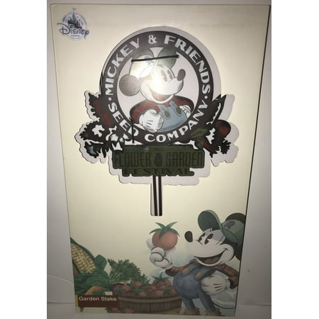 Disney Epcot Flower & Garden 2019 Mickey Friends Seed Co. Garden Stake New w (Best Seed Boxes 2019)