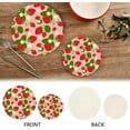 thumbnail image 4 of Table Trivets for Hot Dishes Strawberry Cute Flower Round Trivet Mat 2PCS Kitchen Potholders Heat Resistant Pot Holder for Bowl Teapot Home Decor Gifts, 4 of 7