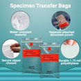 thumbnail image 4 of Pack of 1000 Specimen Transfer Bags 4 x 6. Low density polyethylene Printed Bags 4x6. Clear Plastic Bags 1.75 mil for Health needs. Great for Infirmaries. Removable Biohazard Symbol., 4 of 6