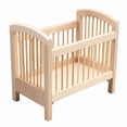 thumbnail image 1 of Cuna de bebé de madera con bambú a escala 1:12 de Dollhouse Furniture, 1 of 3
