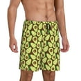 thumbnail image 2 of Sikiie Avocado Mens Pajama Shorts, Lightweight Lounge Pant with Pockets Soft Sleep Pj Shorts for MenX-Large, 2 of 6