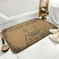 thumbnail image 7 of Hi How Are You Doormat， Funny Frog Welcome Mat Texas Gift ，Front Doormat, Indoor Doormat,Front Back Door Mat ,Coral Velvet Rug 16”x24”, 7 of 7