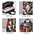 thumbnail image 3 of Disketp Red Mushrooms Mochila Ligera e Impermeable, Mochila de Día Resistente para Viajes, Senderismo y Uso Diario para Hombre y Mujer, 3 of 7