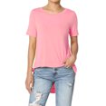 thumbnail image 1 of TheMogan Women's PLUS Basic Crew Neck Round Hem Short Sleeve Draped Jersey Tee, 1 of 6