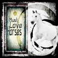 thumbnail image 2 of LightBoxJournal 26x26 Gold Ornate Wood Framed with Double Matting Museum Art Print Titled - Must Love Horses, 2 of 4