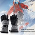 thumbnail image 3 of Guantes Calefactores Inteligentes Calefactables Eléctricos Pantalla Táctil A Prueba Viento Con Pilas para Esquiar Y Montar, 3 of 9