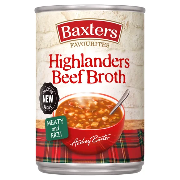 Baxters Favourites Highlanders Beef Broth Soup 400g - Pack of 2