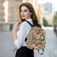 thumbnail image 6 of FORMRS Mini Backpack Purse for Women Quilted Travel Daypack Casual Shoulder Bag, Beige Tomatoes Pattern, 6 of 7
