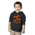 thumbnail image 2 of Awkward Styles Halloween Toddler Hoodie Girls Boys Orange Bats Fleece Hooded Sweatshirt, 2 of 5