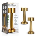 thumbnail image 4 of Bell + Howell 2 Pack Chelsea Small Table Lamp, Touch Lamps for Bedroom, LED Rechargeable Lamp, Cordless Lamp Great for Gifting, Small Lamps for Bedroom, Lamps for Living Room, Home Décor, Gold, 4 of 8