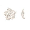 Wreath Of Leaves Silver Plated Bead Cap 10.5x2.5mm Fits 10.5-12.5mm Beads Sold per pkg of 30