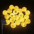 thumbnail image 1 of Guirnalda de luces LED solares impermeables para decoración de exteriores, 20 LED, 16,4 pies, para fiestas, jardines y patios, 1 of 8
