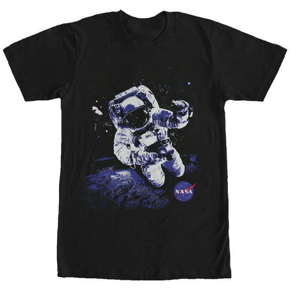 Men's NASA Astronaut  Graphic Tee Black 2X Large