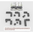 thumbnail image 2 of Pemberly Row 6 PCS Corduroy Sectional Living Room Set in Dark Gray, 2 of 10