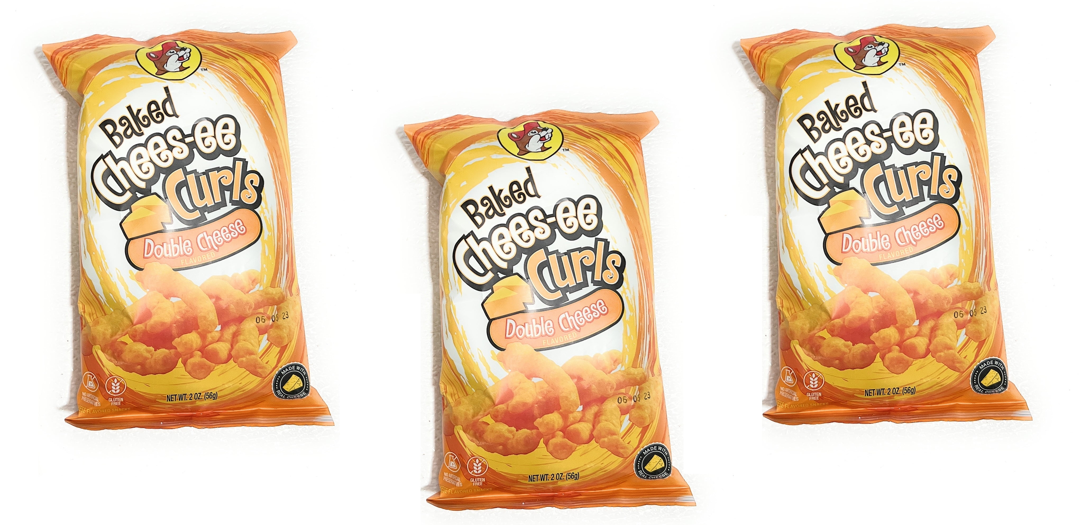 Bucee's Double Cheese Cheesee Curls 2oz 3 bags