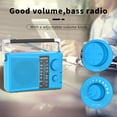 thumbnail image 2 of Radio AM/FM portátil LEOTEC con mejor recepción azul, 2 of 7