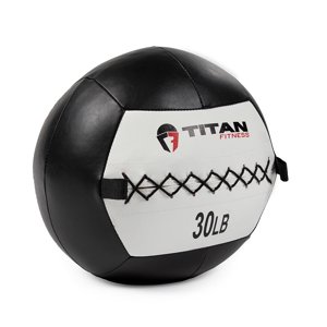 Titan Fitness 30 lb Soft Leather Medicine Wall Ball