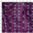 thumbnail image 4 of Soimoi Purple Silk Fabric Sun Mandala Print Fabric by Yard 42 Inch Wide, 4 of 5