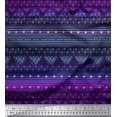 thumbnail image 1 of Soimoi Velvet Fabric Dot,Stripe & Geometric Ethnic Fabric Prints by Yard 58 Inch Wide, 1 of 1