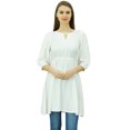 thumbnail image 3 of Phagun Women Tunic Top Short Kurti Elastic Waist Indian Ethnic Blouse, 3 of 3