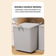 thumbnail image 5 of Taicans Checkered Storage Bag,Large Capacity 110L Foldable Non-Woven Fabric with Zipper,Dust-Proof Water-Resistant Organizer for Moving,Travel,Home,Quilt and Clothes Storage, 5 of 9