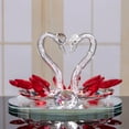 thumbnail image 1 of Crystal Swan Ornament Home Decoration Crafts Crystal Decoration Living Room, 1 of 9