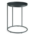 thumbnail image 3 of WyndenHall  Lipton Industrial 18 inch Wide Metal Accent Side Table in Black, Fully Assembled - 18" dia. x 23" h, 3 of 5