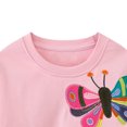 thumbnail image 4 of HWJAD Toddler Baby Girls Sweatshirts Rainbow Crewneck Pullover Long Sleeve Shirts Tops Girl Fall Winter Tops 2-7T, 4 of 8