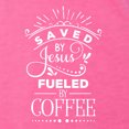 thumbnail image 5 of Wild Bobby Saved By Jesus Fueled By Coffee Inspirational/Christian Women Tri-Blend Racerback Tank Top, Vintage Pink, Large, 5 of 5