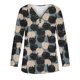 thumbnail image 5 of Moda mujer manga larga con cuello en V blusa de Halloween cremallera otoño casual Pullover Tops Fridja  fjkfkj3730, 5 of 5