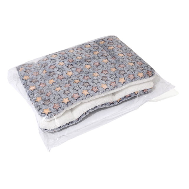 Guardoinrt Woolen Pet Sleeping Mat Convenient And Portable Easy To Clean Comfortable And Soft Cat Blankets blue stars type 4 1Set