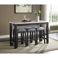 thumbnail image 2 of Acme Furniture Necalli 4 Piece Adult Transitional Wood Space Saving Dining Table with Chair Espresso, 2 of 2