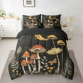 thumbnail image 3 of Manfei Rustic Plant Mushroom 7-Piece Twin Bedding Sets,Tropical Botanical Flower Bedding Comforter Set,Red Yellow Black Sheet Sets For Girl Child,Microfiber Bedroom Decor Reversible, 3 of 9