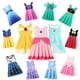 thumbnail image 2 of Vestido de princesa de la galaxia del melocotón para niñas, disfraz de Elsa, Anna, sirena, Rapunzel, para cumpleaños, Carnaval, diario, informal, Verano, 2 of 5