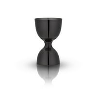 Jiggers Cocktail, Gunmetal Black Canterbury Stainless Steel Double Jigger by TRUE-BRANDS