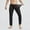 Black, variant on Men's Mesh Yoga Pants See Through Loose Fit Workout Pants Blue