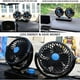 thumbnail image 3 of 12V Car Fan Dual Rotating Heads Silent 360-Degree Rotatable 2-Speed Adjustable Double Car Fan with Cigarette Lighter, 3 of 4
