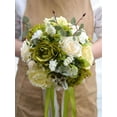 thumbnail image 4 of Weddding Bridal Flower Buquet 26CM Handle Rose Wreath Wedding Party Decoration, 4 of 8