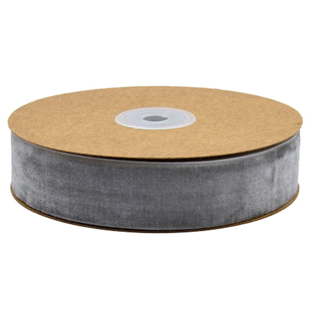 1 rollo de 2,5 cm de ancho, no elástico, accesorios para ropa, cinta para envolver regalos, cintas flocadas, cinta decorativa para bricolaje, para tienda de casa (gris)