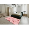 thumbnail image 5 of Ahgly Company Machine Washable Indoor Rectangle Transitional Pink Area Rugs, 5' x 7', 5 of 7