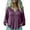 Purple, variant on Women's Long Sleeve Linen Tops Loose Button Down Shirts Boho Style Beach Spring Summer Casual Blouses (M, Wine)