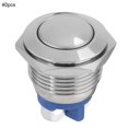 thumbnail image 2 of Interruptor de botón de reinicio automático, 40 piezas de 16 mm, interruptor de botón impermeable de metal, interruptor de botón momentáneo, diseño fácil de usar VoborMX herramienta, 2 of 8