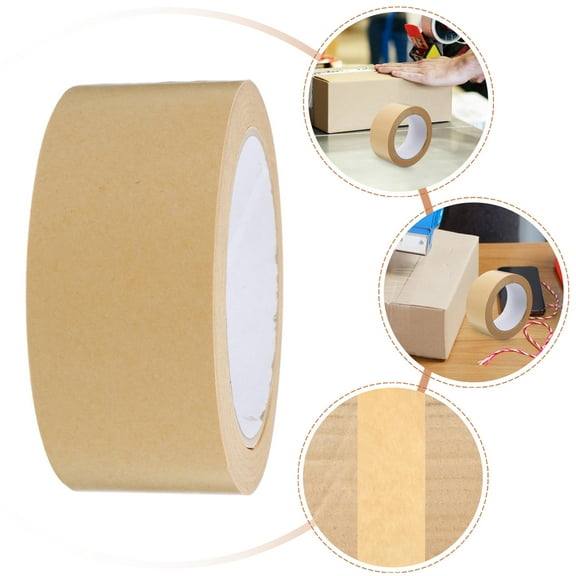45 MMx25M Packing Paper Wrapping Tape Brown Heavy Duty Tearable Kraft Sealing Water-free
